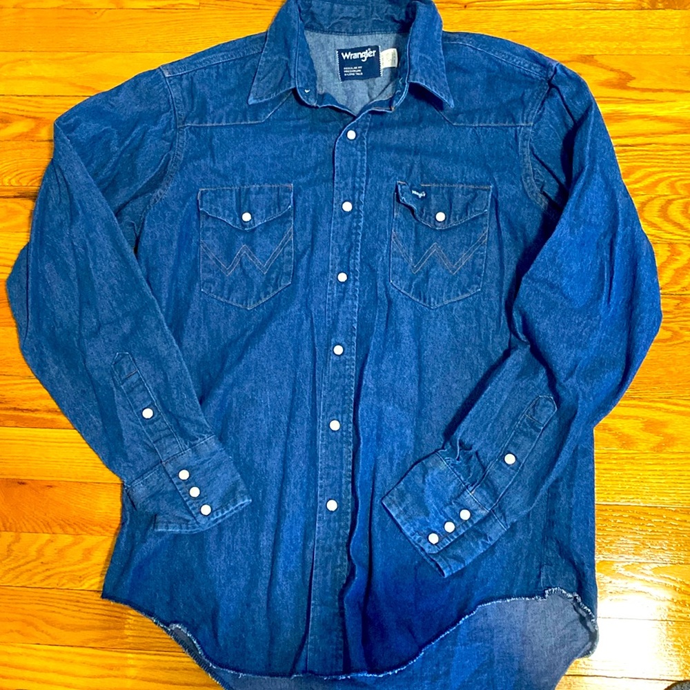 Vintage Wrangler Denim Cowboy Shirt